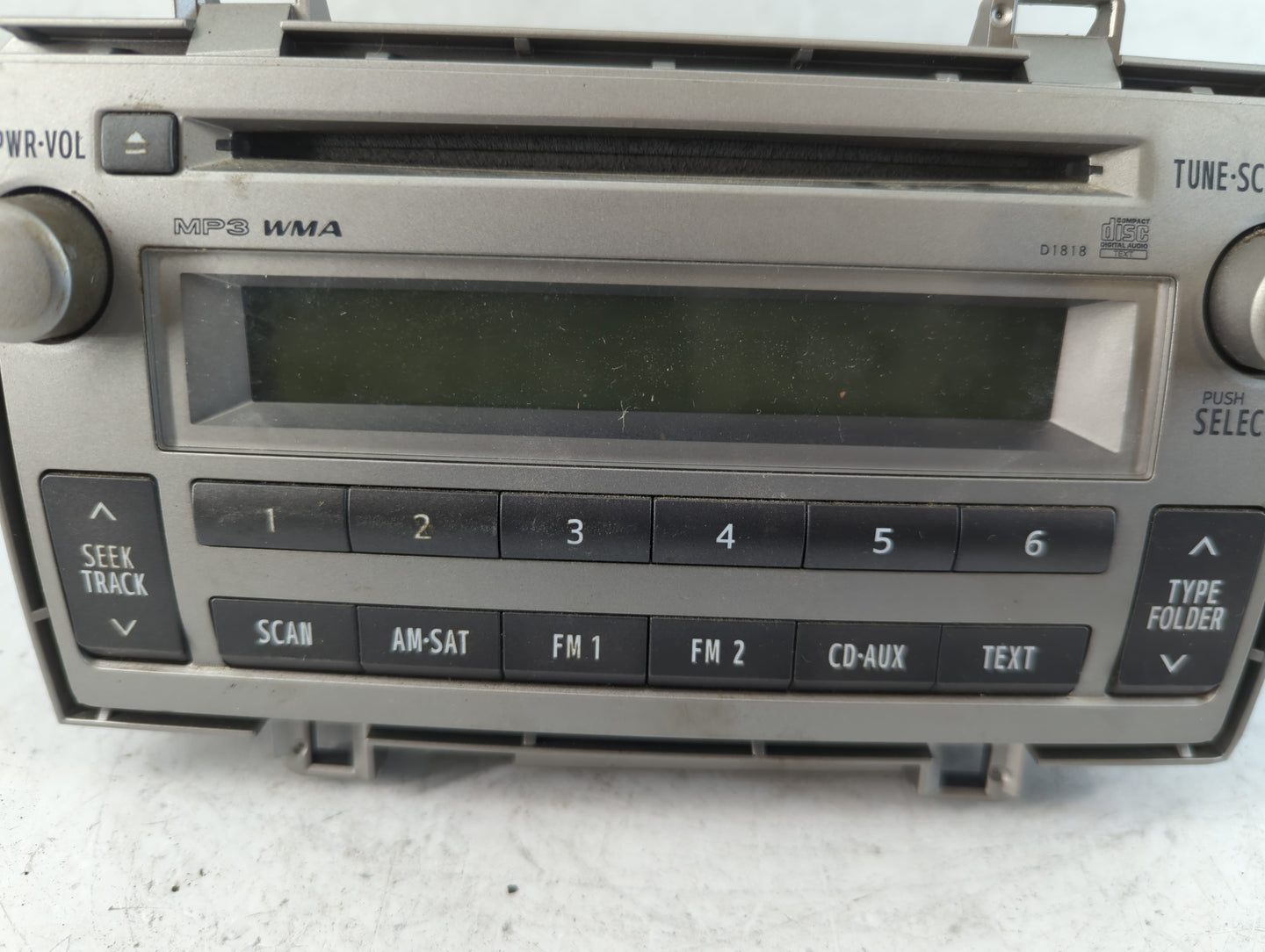 2011-2014 Toyota Matrix Radio AM FM Cd Player Receiver Replacement P/N:86120-02C40 Fits Fits 2011 2012 2013 2014 OEM Used Au