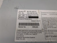 2012-2014 Toyota Prius Radio AM FM Cd Player Receiver Replacement P/N:86120-52D10 Fits Fits 2012 2013 2014 OEM Used Auto Par