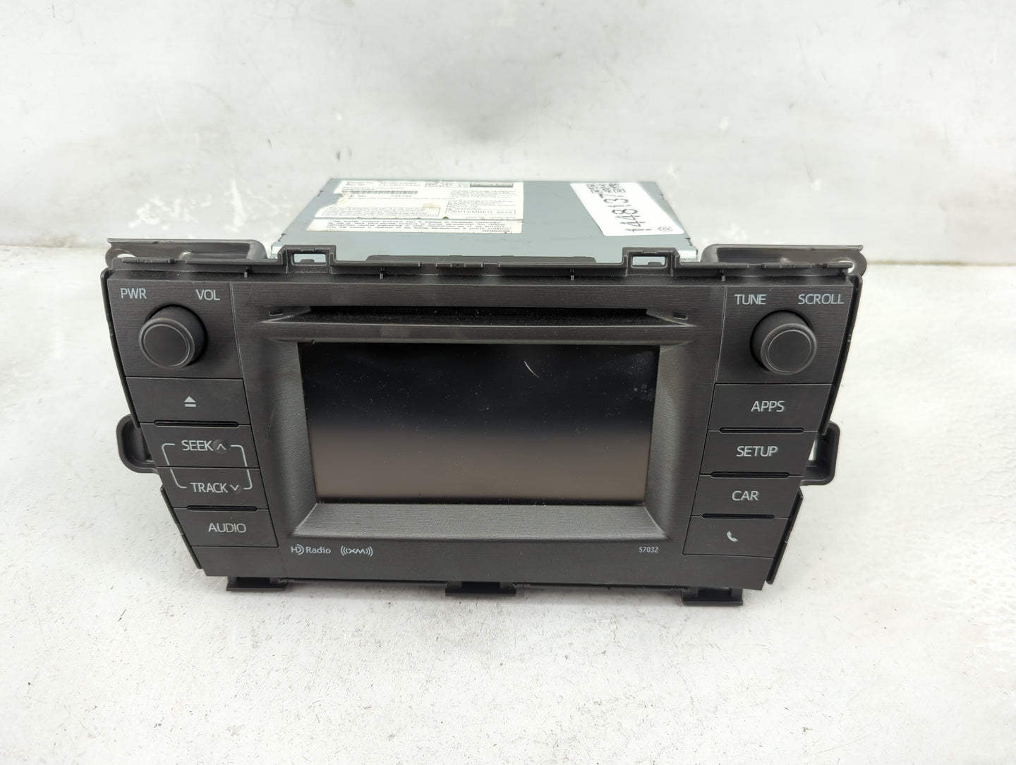 2014 Toyota Prius Radio AM FM Cd Player Receiver Replacement P/N:86140-47060 CV-VS01E44D Fits OEM Used Auto Parts - Oemuseda