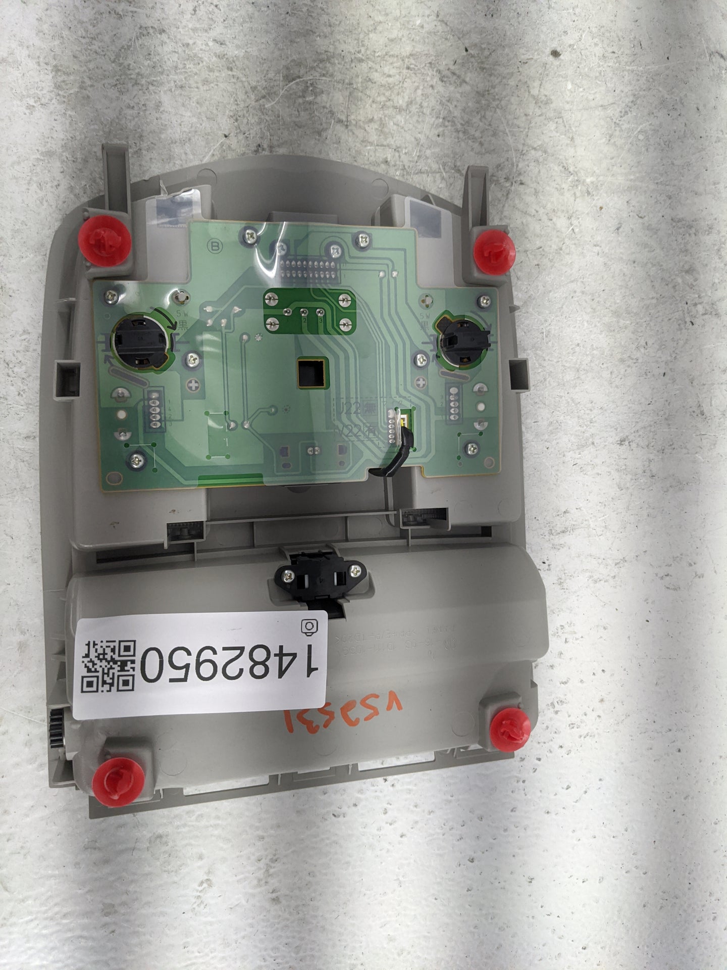 2014 Toyota Prius Overhead Roof Console Gray - Oemusedautoparts1.com
