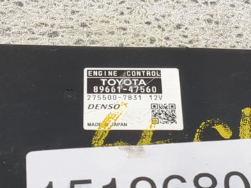 2014 Toyota Prius PCM Engine Control Computer ECU ECM PCU OEM P/N:89661-47560 275500-7831 OEM Used Auto Parts