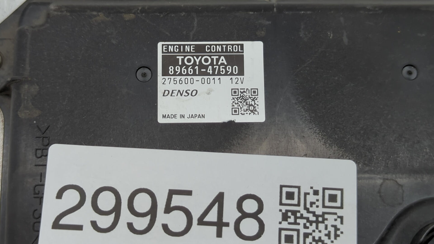 2014 Toyota Prius PCM Engine Control Computer ECU ECM PCU OEM P/N:89661-47590 Fits OEM Used Auto Parts - Oemusedautoparts1.c