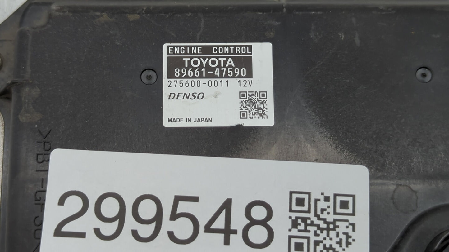 2014 Toyota Prius PCM Engine Control Computer ECU ECM PCU OEM P/N:89661-47590 Fits OEM Used Auto Parts - Oemusedautoparts1.c