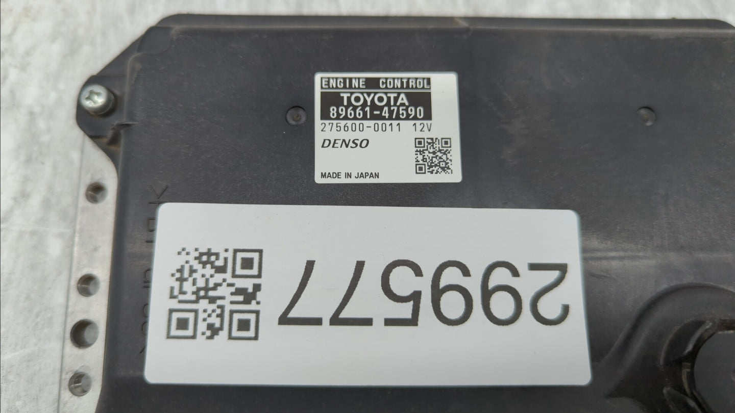 2014 Toyota Prius PCM Engine Control Computer ECU ECM PCU OEM P/N:89661-47590 Fits OEM Used Auto Parts - Oemusedautoparts1.c