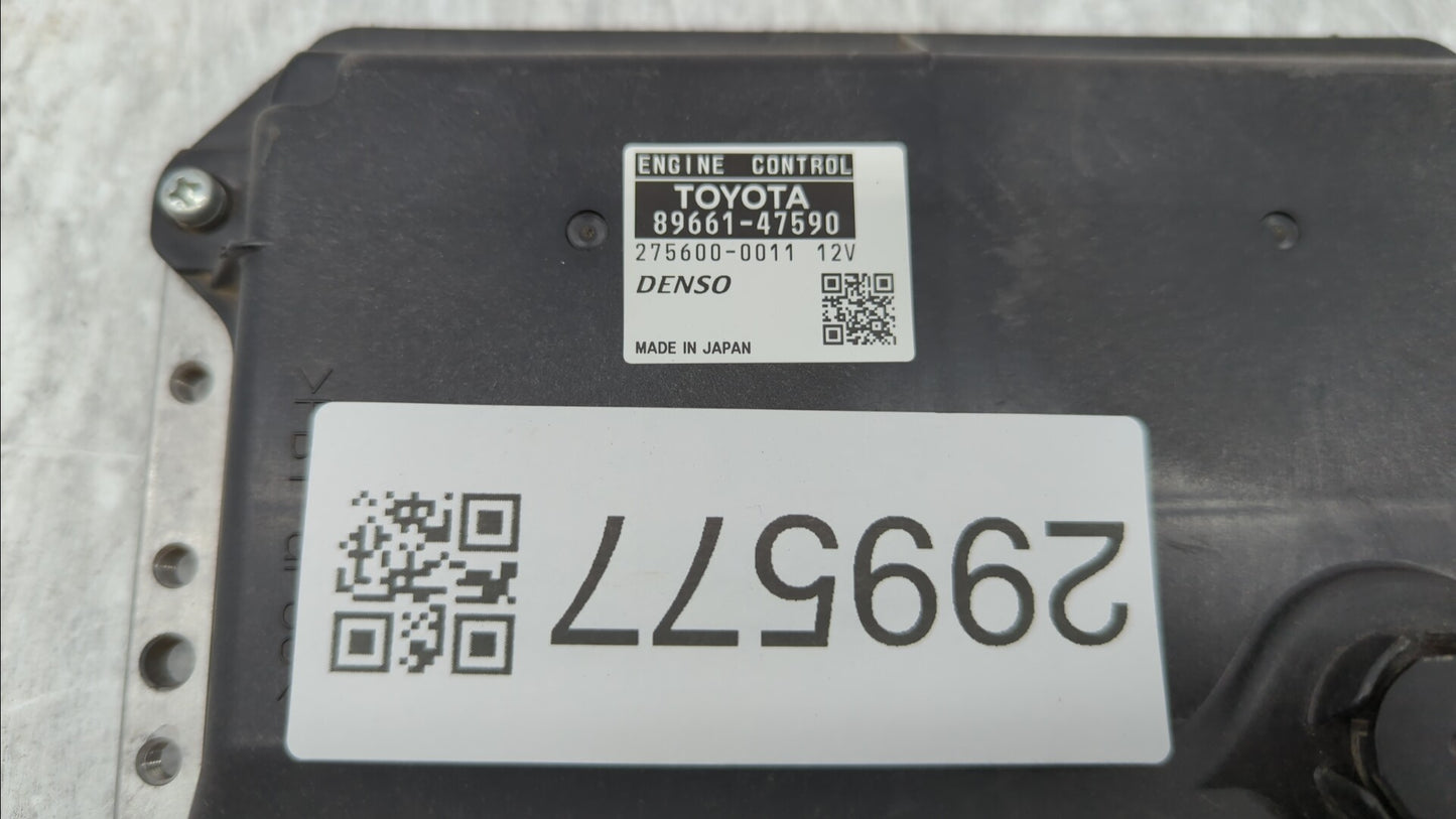 2014 Toyota Prius PCM Engine Control Computer ECU ECM PCU OEM P/N:89661-47590 Fits OEM Used Auto Parts - Oemusedautoparts1.c