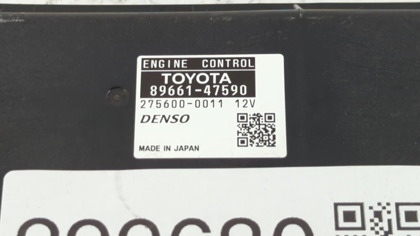 2014 Toyota Prius PCM Engine Control Computer ECU ECM PCU OEM P/N:89661-47590 Fits OEM Used Auto Parts - Oemusedautoparts1.c