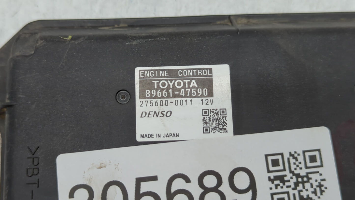 2014 Toyota Prius PCM Engine Control Computer ECU ECM PCU OEM P/N:89661-47590 Fits OEM Used Auto Parts - Oemusedautoparts1.c
