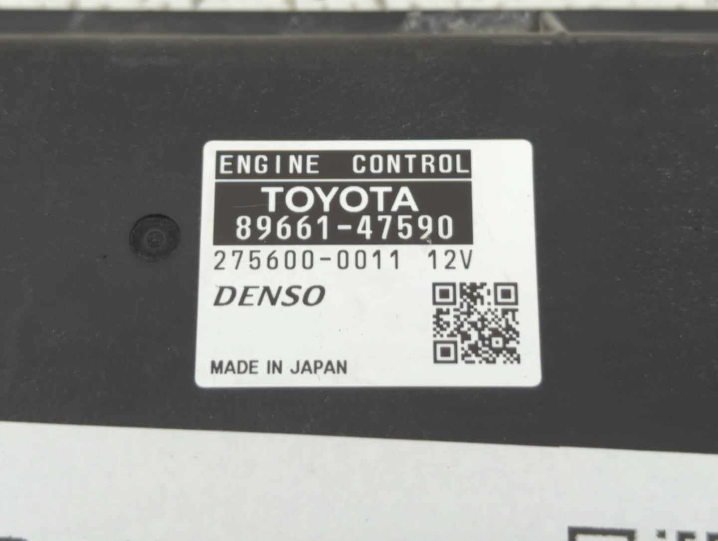 2014 Toyota Prius PCM Engine Control Computer ECU ECM PCU OEM P/N:89661-47590 Fits OEM Used Auto Parts - Oemusedautoparts1.c