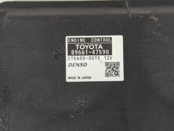 2014 Toyota Prius PCM Engine Control Computer ECU ECM PCU OEM P/N:89661-47590 Fits OEM Used Auto Parts
