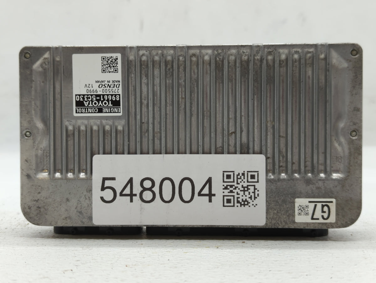 2014 Toyota Prius PCM Engine Control Computer ECU ECM PCU OEM P/N:89661-5C331 89661-5C330 OEM Used Auto Parts - Oemusedautop