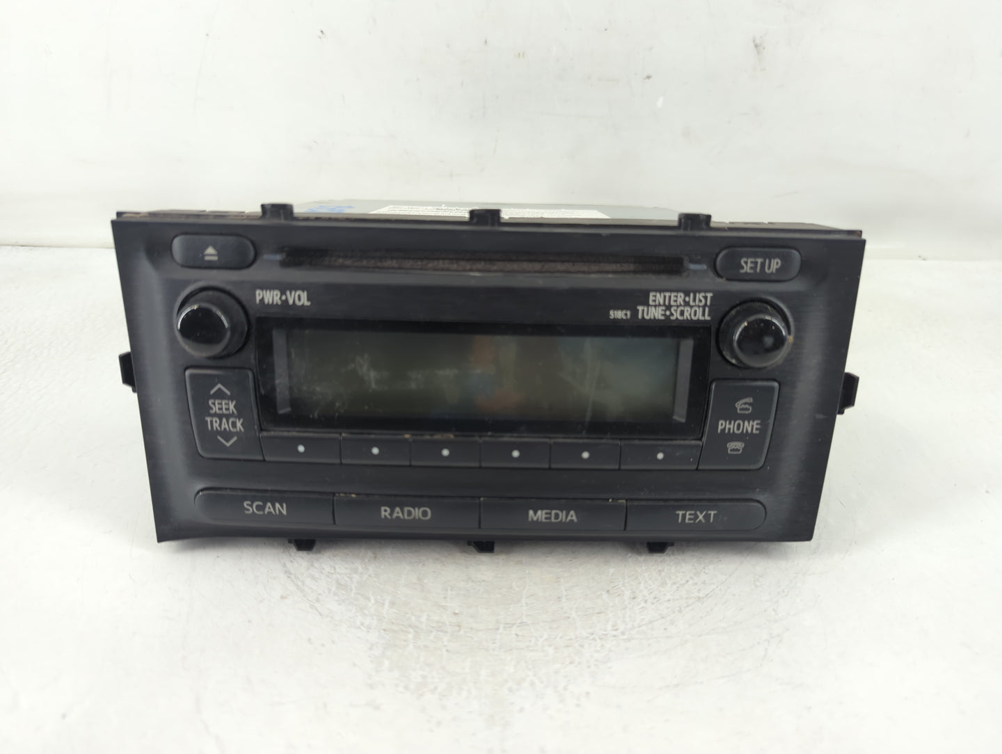 2012-2014 Toyota Prius Radio AM FM Cd Player Receiver Replacement P/N:86120-52D10 Fits Fits 2012 2013 2014 OEM Used Auto Par