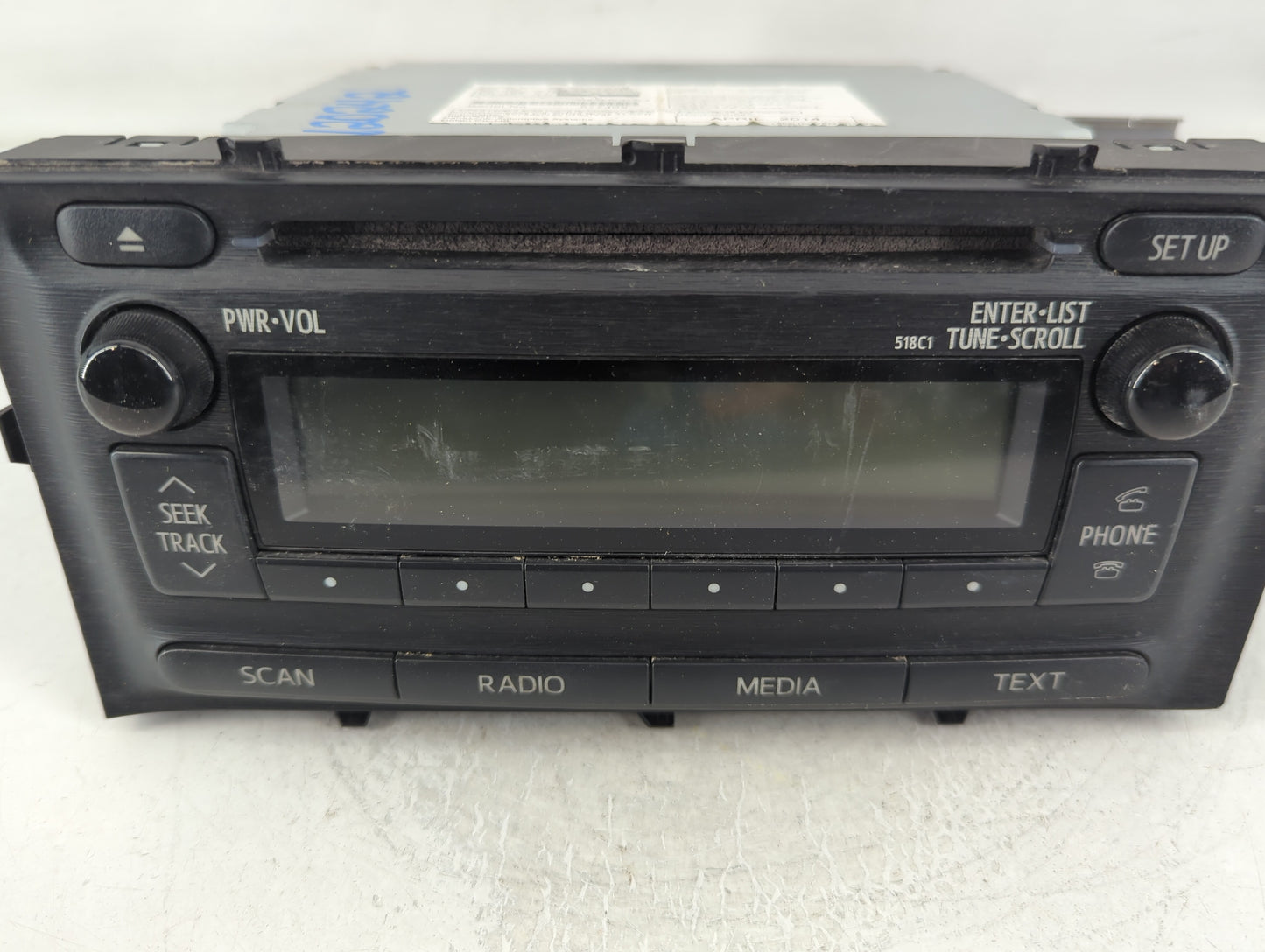 2012-2014 Toyota Prius Radio AM FM Cd Player Receiver Replacement P/N:86120-52D10 Fits Fits 2012 2013 2014 OEM Used Auto Par