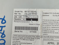 2012-2014 Toyota Prius Radio AM FM Cd Player Receiver Replacement P/N:86120-52D10 Fits Fits 2012 2013 2014 OEM Used Auto Par