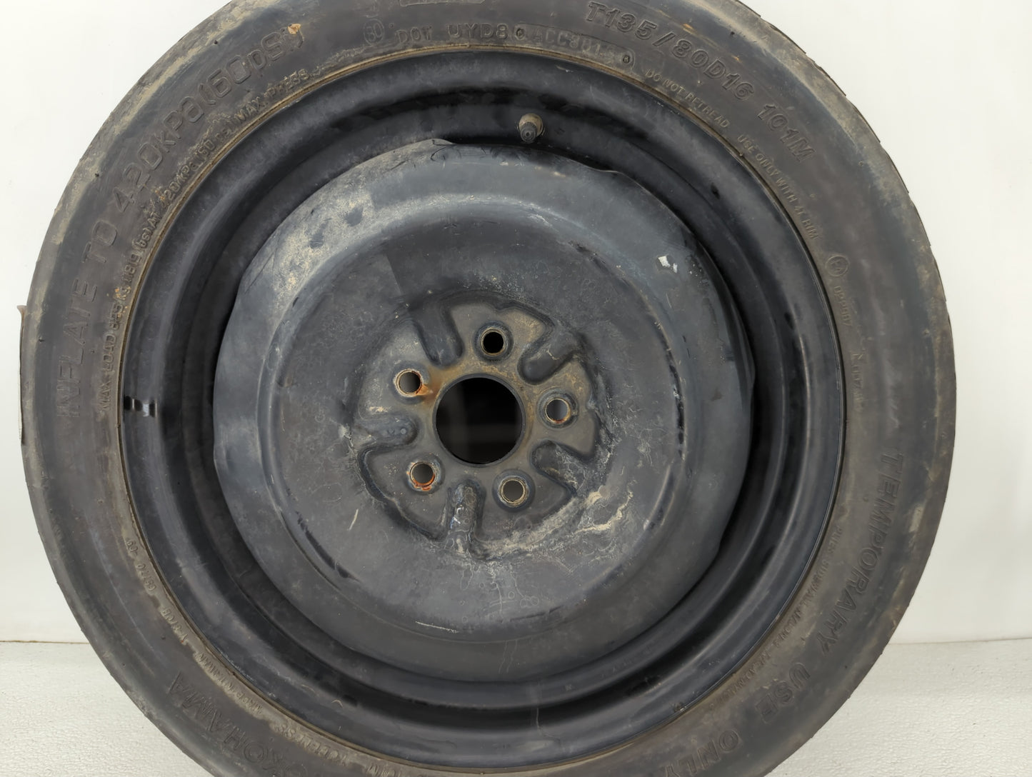2004-2015 Toyota Prius Spare Donut Tire Wheel Rim Oem - Oemusedautoparts1.com