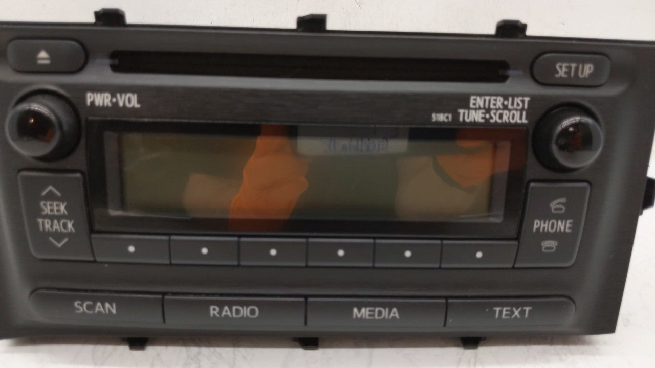 2012-2014 Toyota Prius C Am Fm Cd Player Radio Receiver - Oemusedautoparts1.com