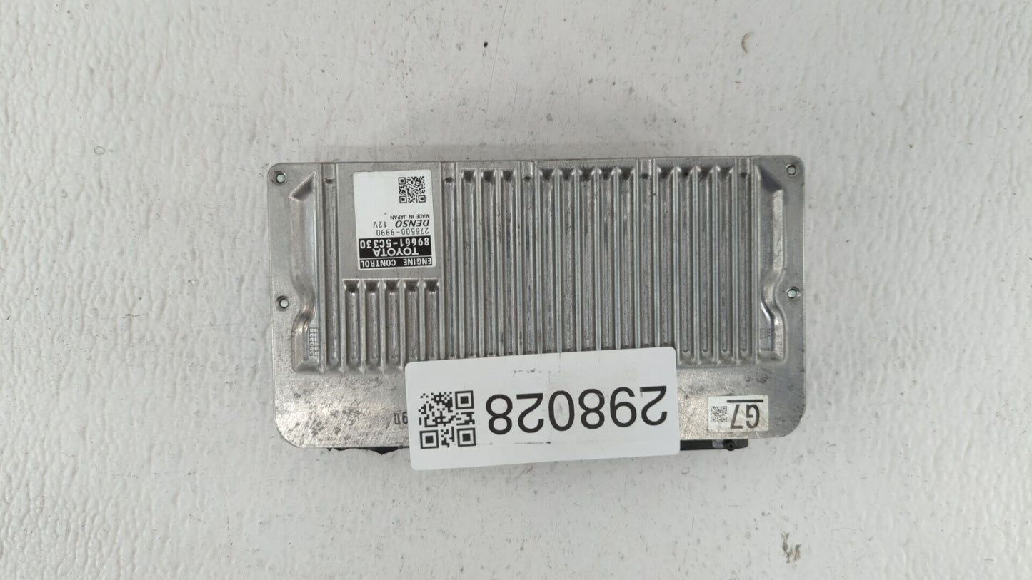 2014 Toyota Prius C PCM Engine Control Computer ECU ECM PCU OEM P/N:89661-5C330 Fits OEM Used Auto Parts - Oemusedautoparts1