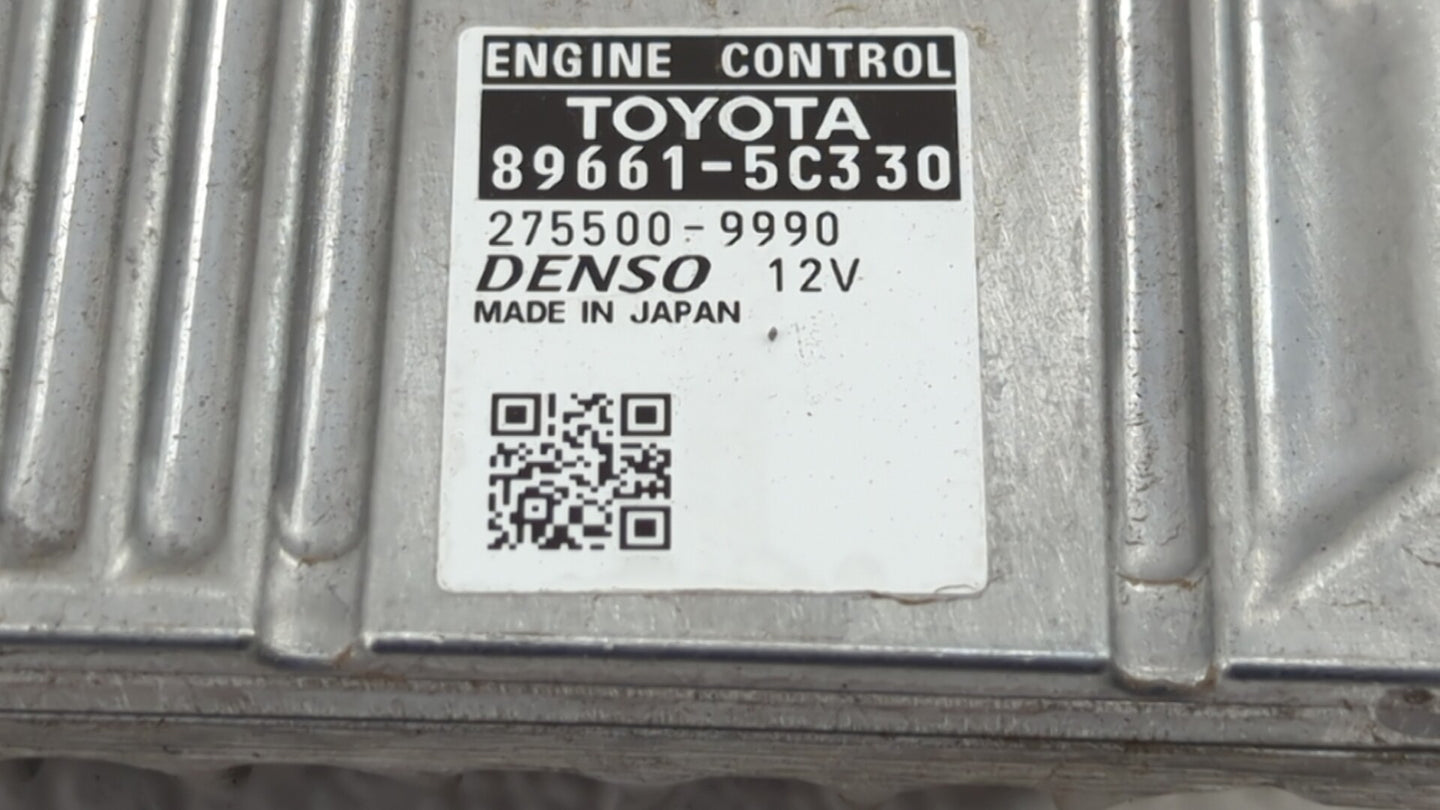 2014 Toyota Prius C PCM Engine Control Computer ECU ECM PCU OEM P/N:89661-5C330 Fits OEM Used Auto Parts - Oemusedautoparts1