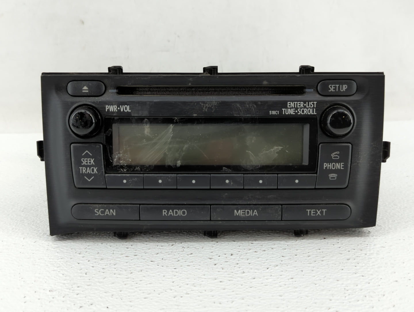 2012-2014 Toyota Prius C Radio AM FM Cd Player Receiver Replacement P/N:86120-52D10 Fits Fits 2012 2013 2014 OEM Used Auto P