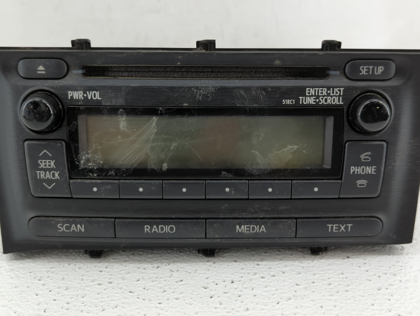 2012-2014 Toyota Prius C Radio AM FM Cd Player Receiver Replacement P/N:86120-52D10 Fits Fits 2012 2013 2014 OEM Used Auto P