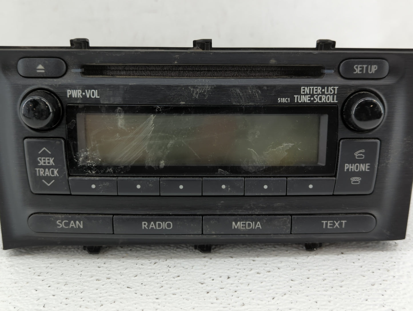 2012-2014 Toyota Prius C Radio AM FM Cd Player Receiver Replacement P/N:86120-52D10 Fits Fits 2012 2013 2014 OEM Used Auto P