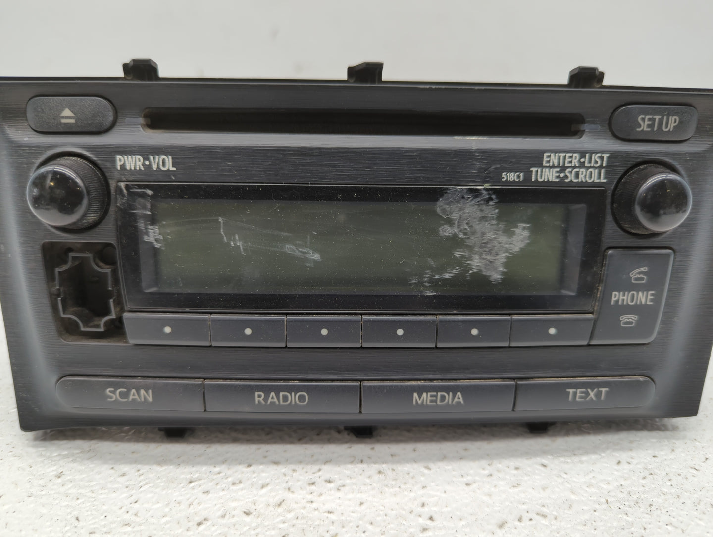 2012-2014 Toyota Prius C Radio AM FM Cd Player Receiver Replacement P/N:86120-52D10 Fits Fits 2012 2013 2014 OEM Used Auto P
