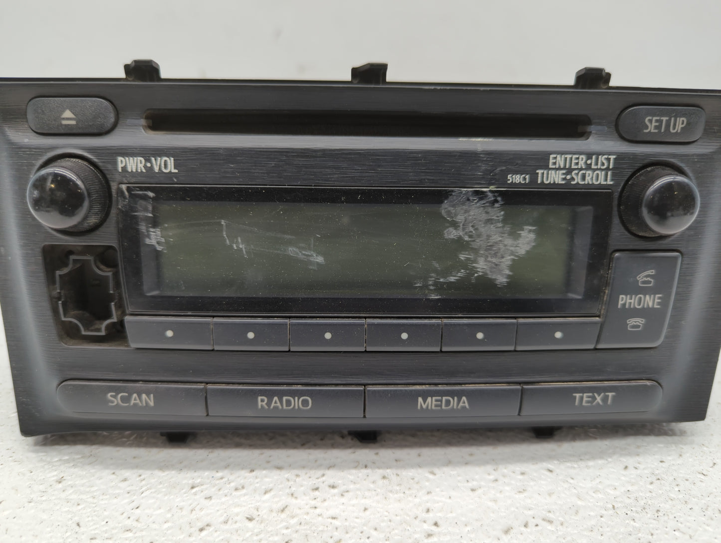 2012-2014 Toyota Prius C Radio AM FM Cd Player Receiver Replacement P/N:86120-52D10 Fits Fits 2012 2013 2014 OEM Used Auto P