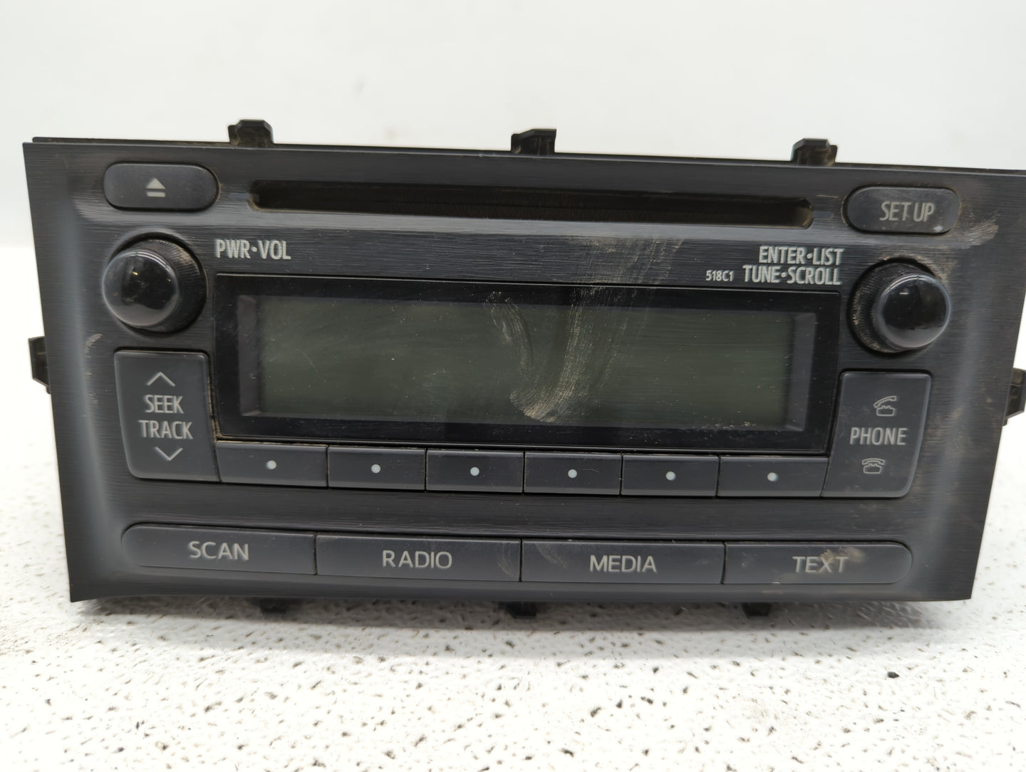 2012-2014 Toyota Prius C Radio AM FM Cd Player Receiver Replacement P/N:86120-52D10 Fits Fits 2012 2013 2014 OEM Used Auto P