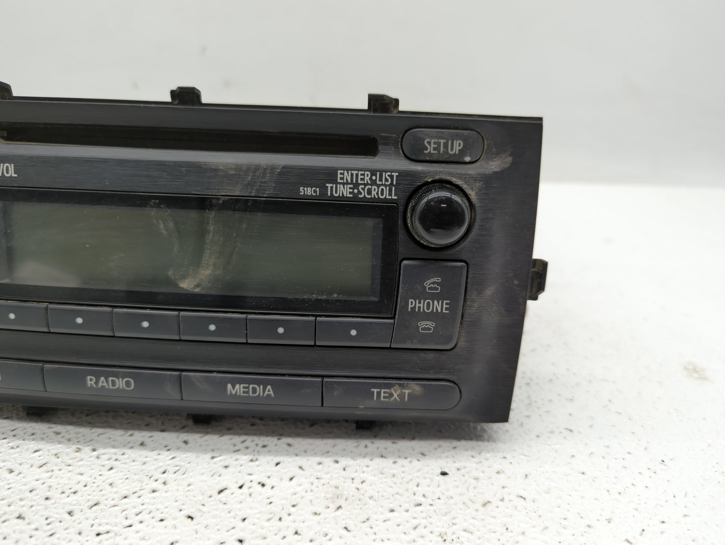 2012-2014 Toyota Prius C Radio AM FM Cd Player Receiver Replacement P/N:86120-52D10 Fits Fits 2012 2013 2014 OEM Used Auto P