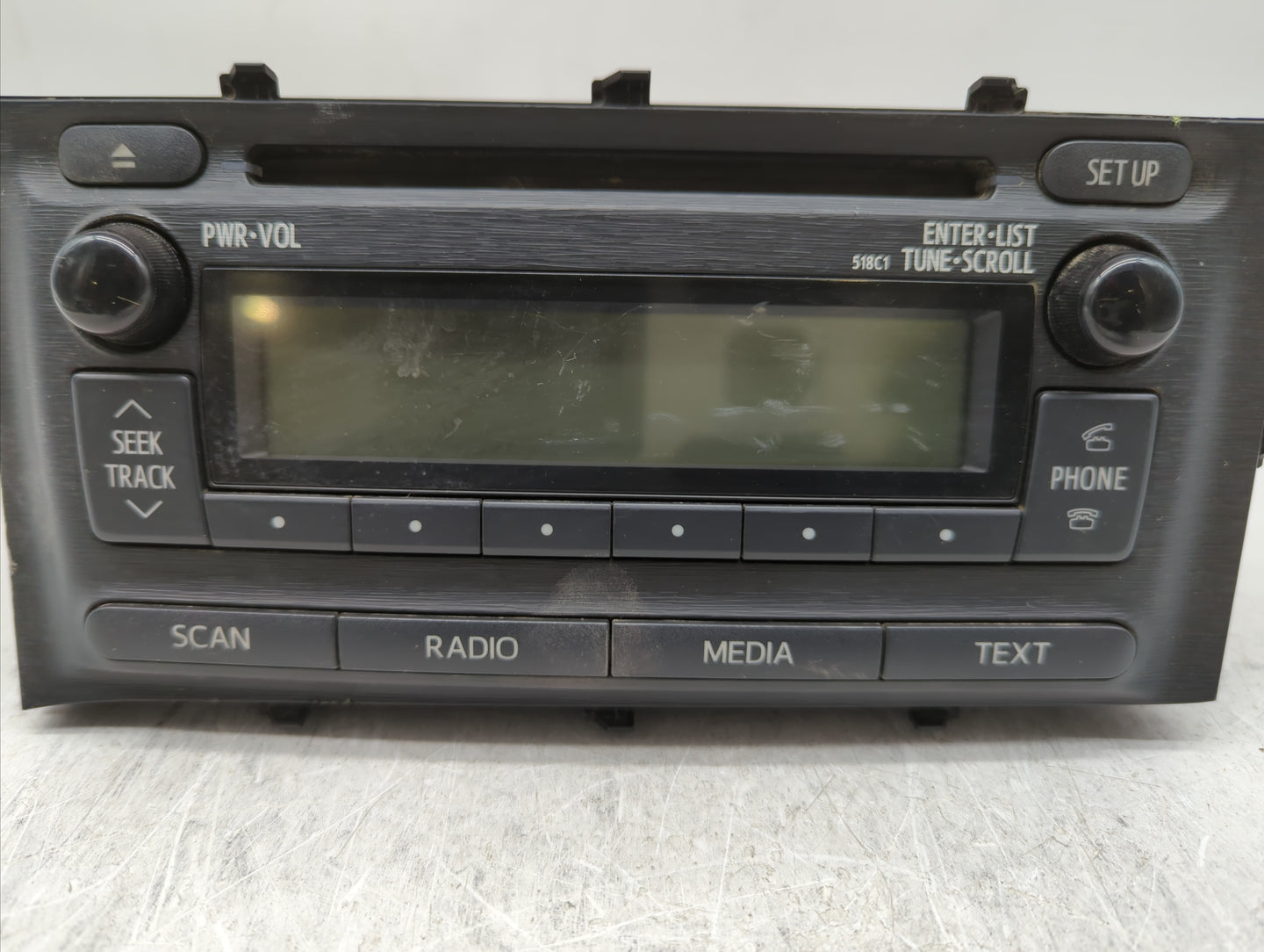 2012-2014 Toyota Prius C Radio AM FM Cd Player Receiver Replacement P/N:86120-52D10 Fits Fits 2012 2013 2014 OEM Used Auto P