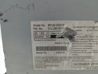 2012-2014 Toyota Prius C Radio AM FM Cd Player Receiver Replacement P/N:86120-52D10 Fits Fits 2012 2013 2014 OEM Used Auto P
