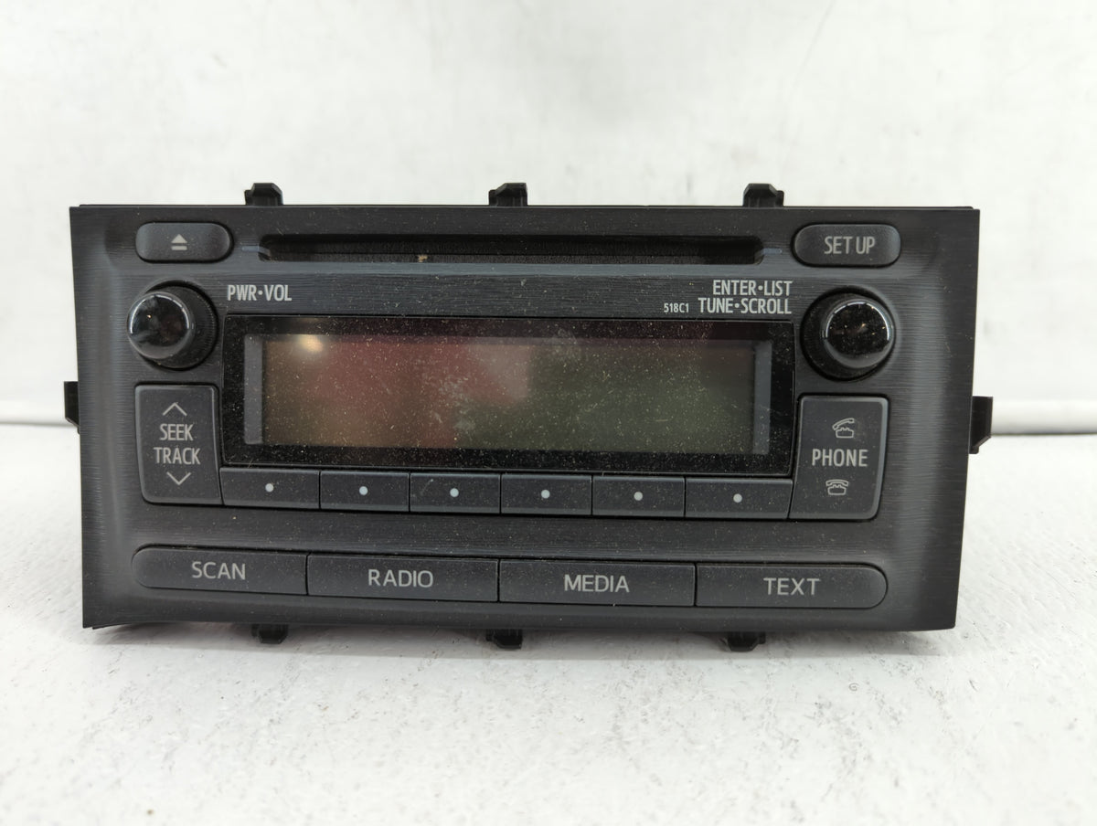 2012-2014 Toyota Prius C Am Fm Cd Player Radio Receiver 382381 - Oemusedautoparts1.com