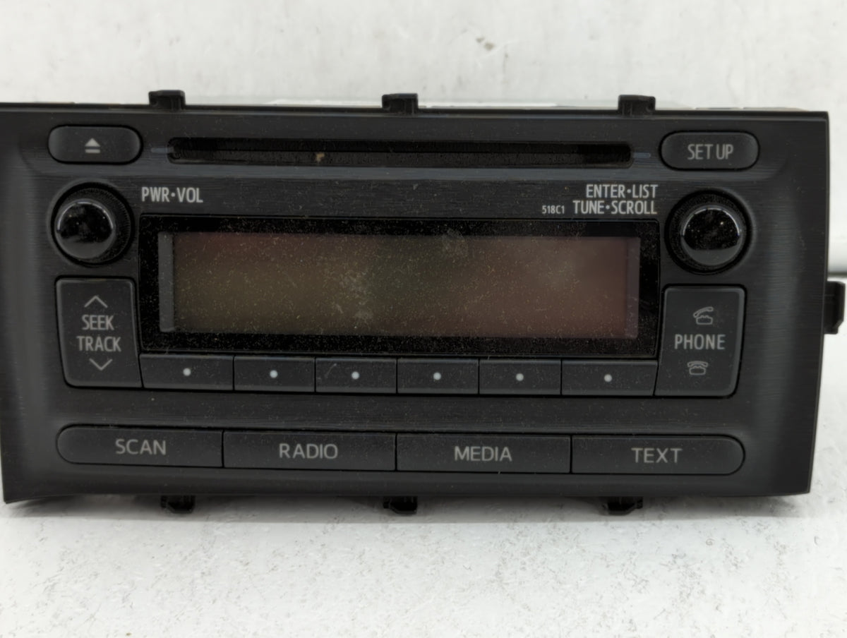 2012-2014 Toyota Prius C Am Fm Cd Player Radio Receiver 382381 - Oemusedautoparts1.com