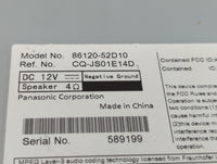 2012-2014 Toyota Prius C Am Fm Cd Player Radio Receiver 382381 - Oemusedautoparts1.com