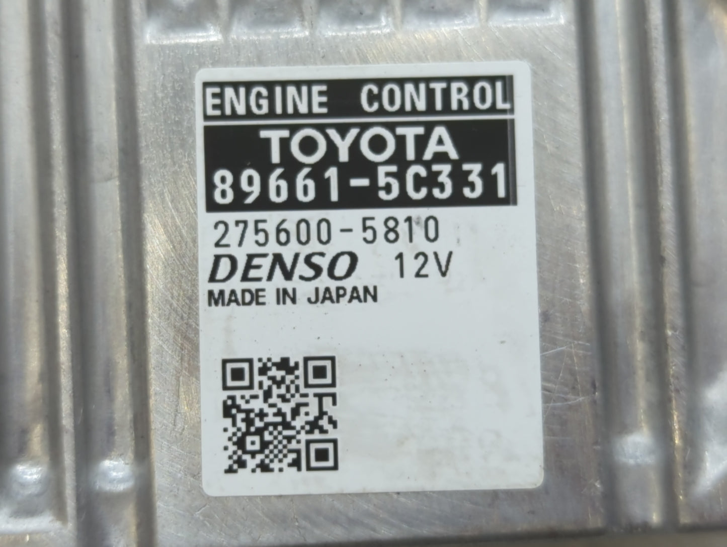 2014 Toyota Prius C PCM Engine Control Computer ECU ECM PCU OEM P/N:89661-5C331 89661-5C330 Fits OEM Used Auto Parts - Oemus