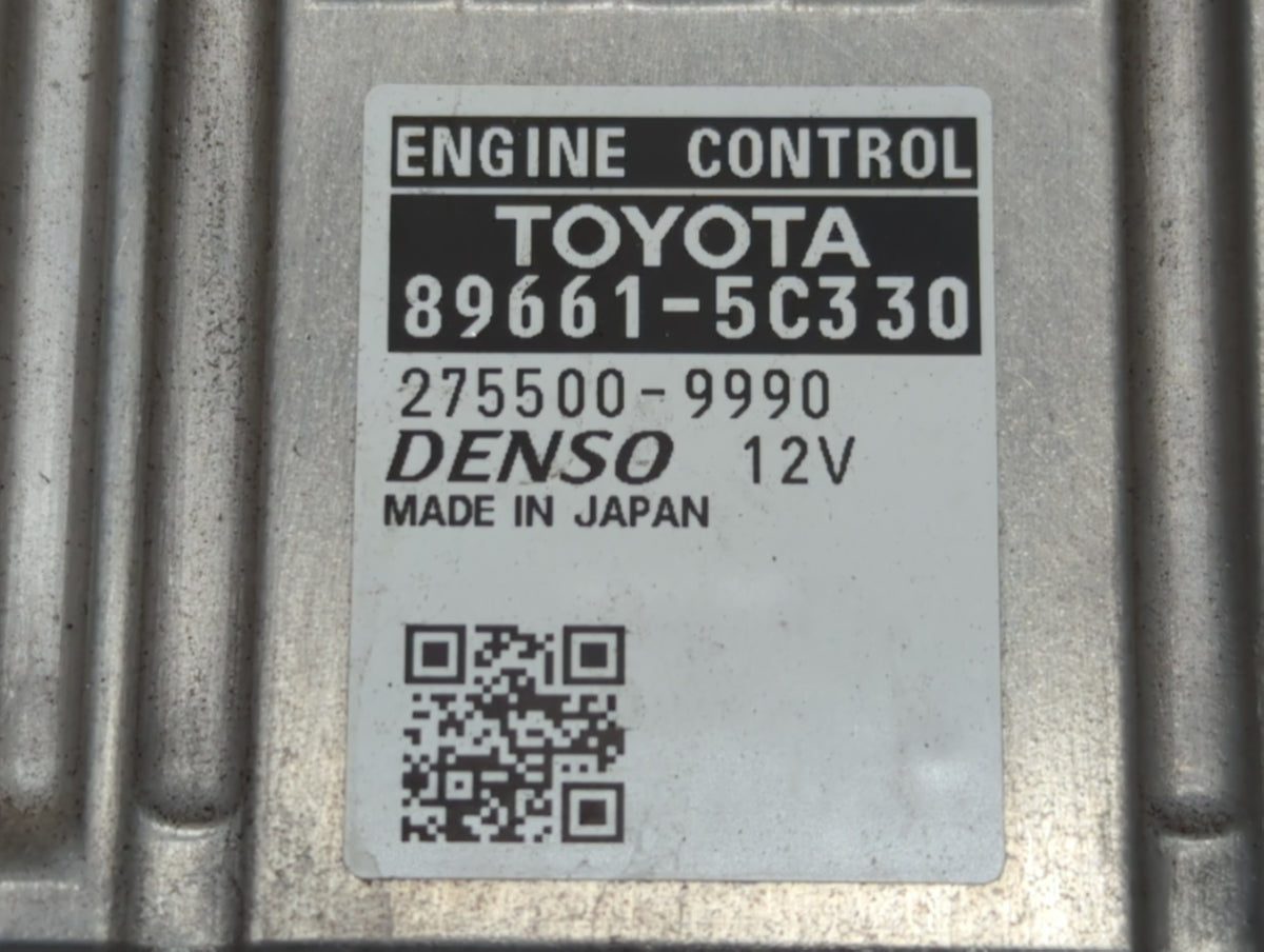 2014 Toyota Prius C PCM Engine Control Computer ECU ECM PCU OEM P/N:89661-5C330 OEM Used Auto Parts - Oemusedautoparts1.com