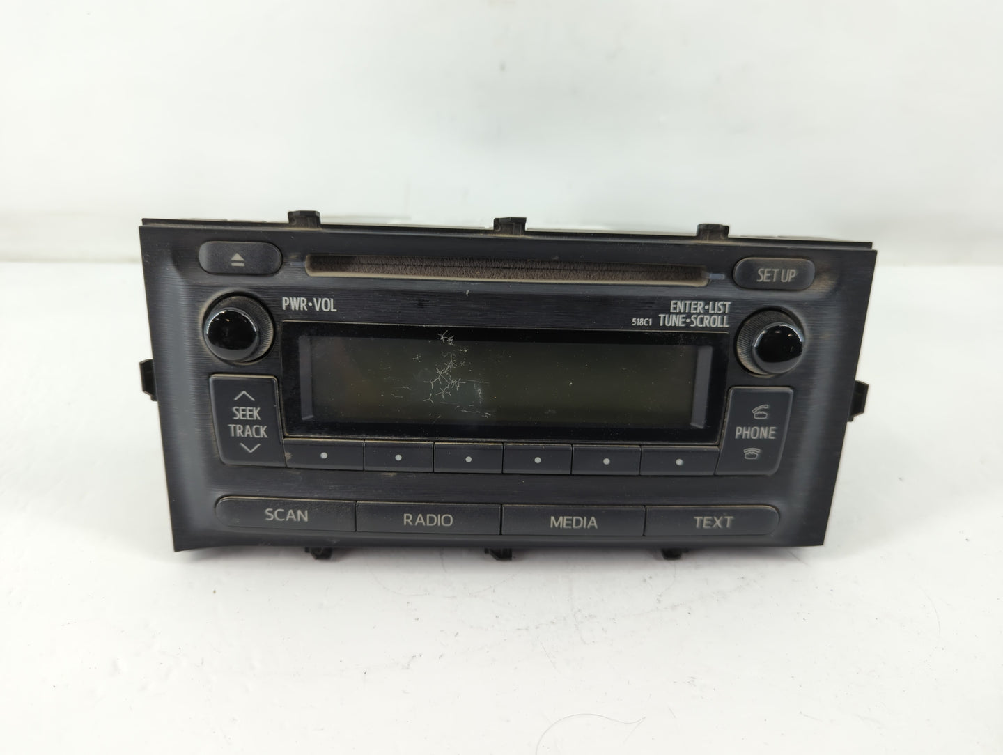 2012-2014 Toyota Prius C Radio AM FM Cd Player Receiver Replacement P/N:86120-52D10 Fits Fits 2012 2013 2014 OEM Used Auto P