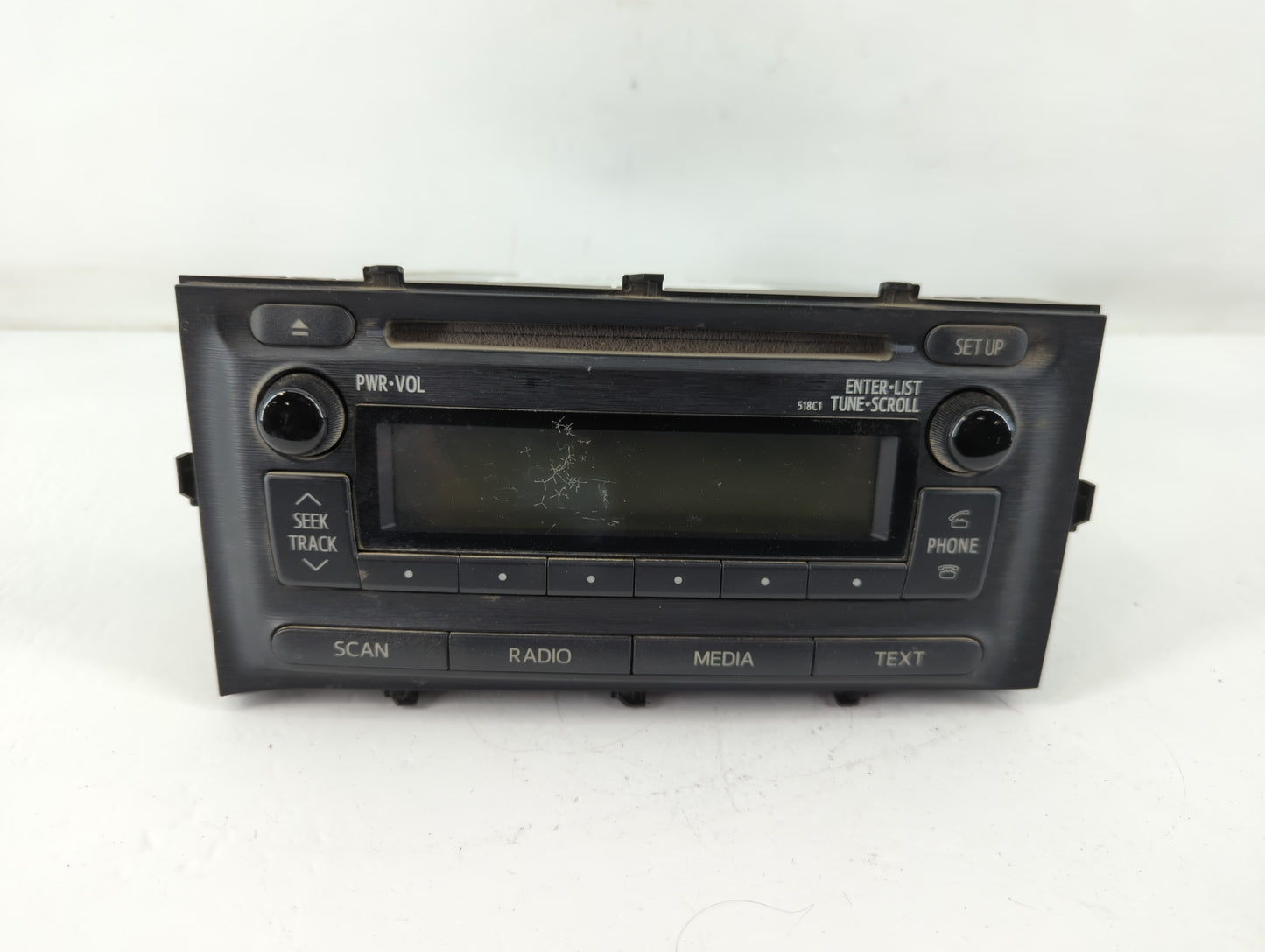 2012-2014 Toyota Prius C Radio AM FM Cd Player Receiver Replacement P/N:86120-52D10 Fits Fits 2012 2013 2014 OEM Used Auto P