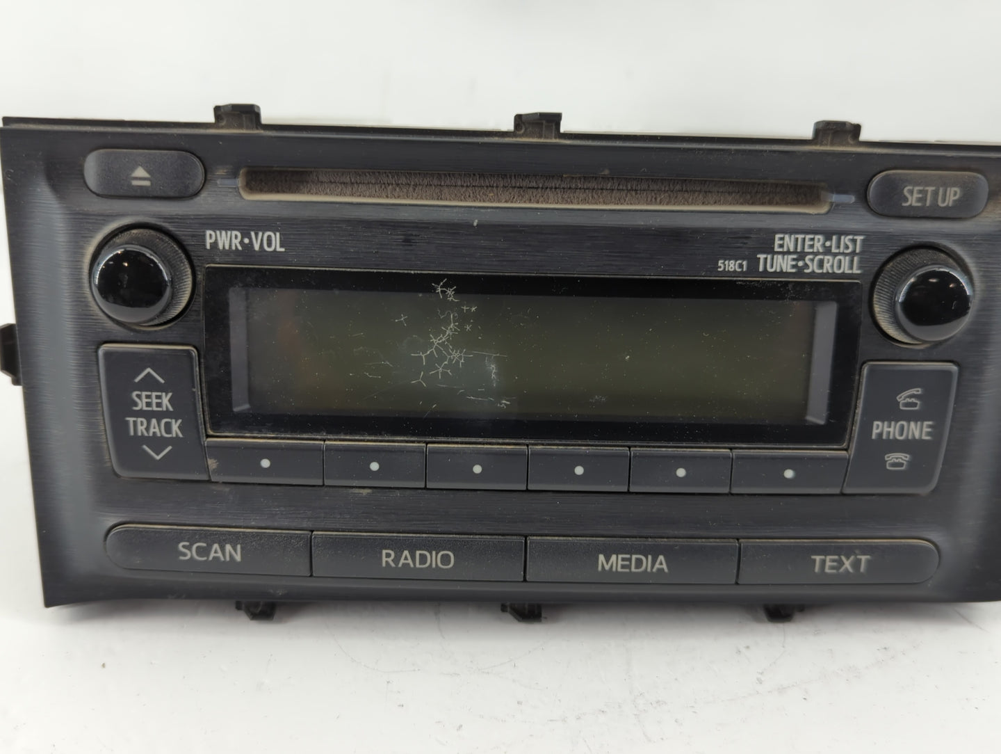 2012-2014 Toyota Prius C Radio AM FM Cd Player Receiver Replacement P/N:86120-52D10 Fits Fits 2012 2013 2014 OEM Used Auto P