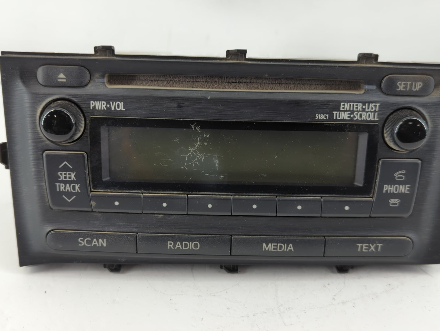 2012-2014 Toyota Prius C Radio AM FM Cd Player Receiver Replacement P/N:86120-52D10 Fits Fits 2012 2013 2014 OEM Used Auto P