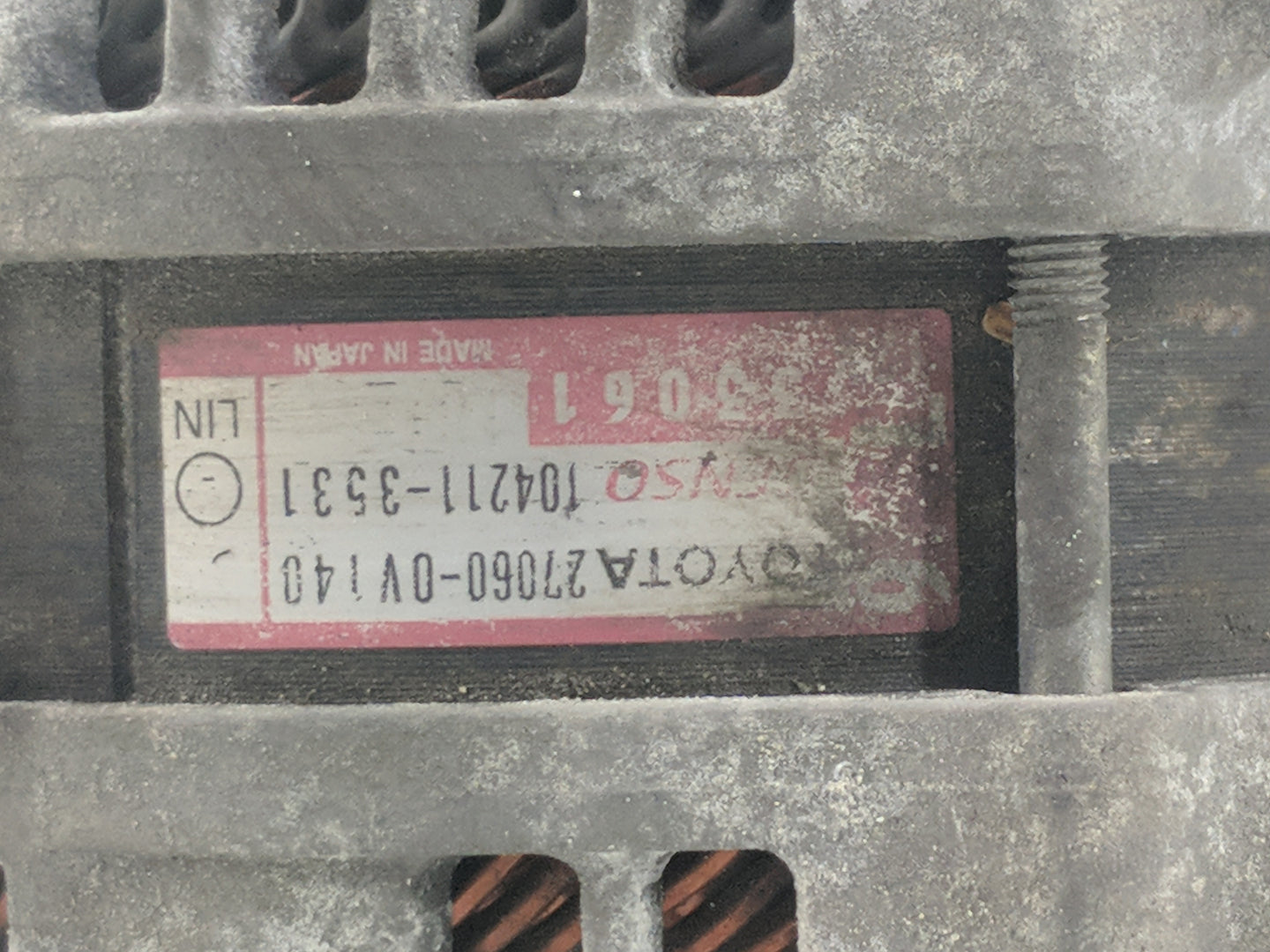 2013-2018 Toyota Rav4 Alternator Replacement Generator Charging Assembly Engine OEM P/N:27060-0V140 104211-3531 Fits OEM Use