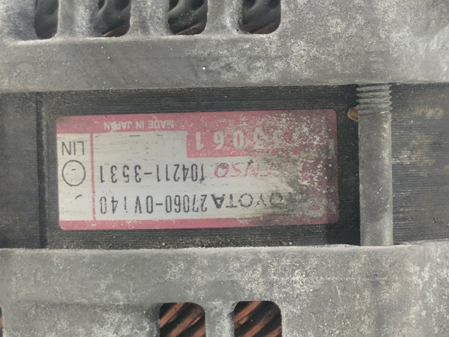 2013-2018 Toyota Rav4 Alternator Replacement Generator Charging Assembly Engine OEM P/N:27060-0V140 104211-3531 Fits OEM Use