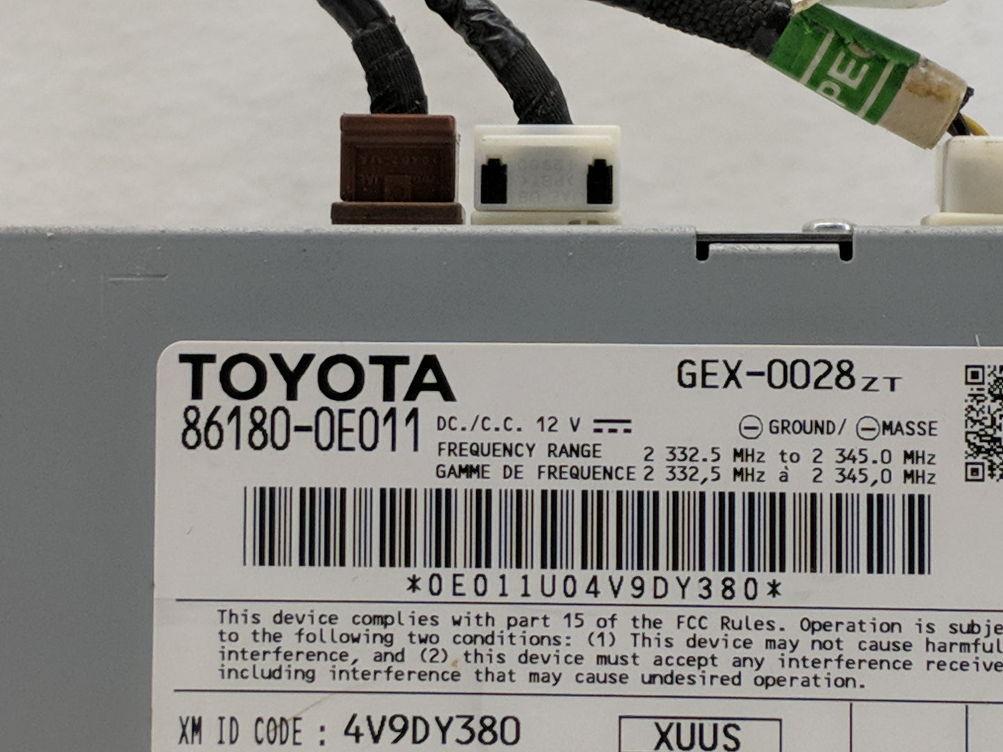 2014 Toyota Rav4 Radio AM FM Cd Player Receiver Replacement P/N:86180-0E011 Fits OEM Used Auto Parts - Oemusedautoparts1.com