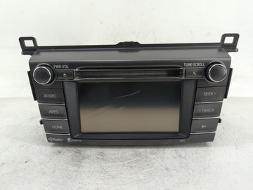2014-2015 Toyota Rav4 Radio AM FM Cd Player Receiver Replacement P/N:86140-0R100 Fits Fits 2014 2015 OEM Used Auto Parts - O