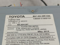 2014-2015 Toyota Rav4 Radio AM FM Cd Player Receiver Replacement P/N:86140-0R100 Fits Fits 2014 2015 OEM Used Auto Parts - O