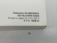2014 Toyota Rav4 Owners Manual Book Guide P/N:01999-42A04 OM42A04U OEM Used Auto Parts - Oemusedautoparts1.com