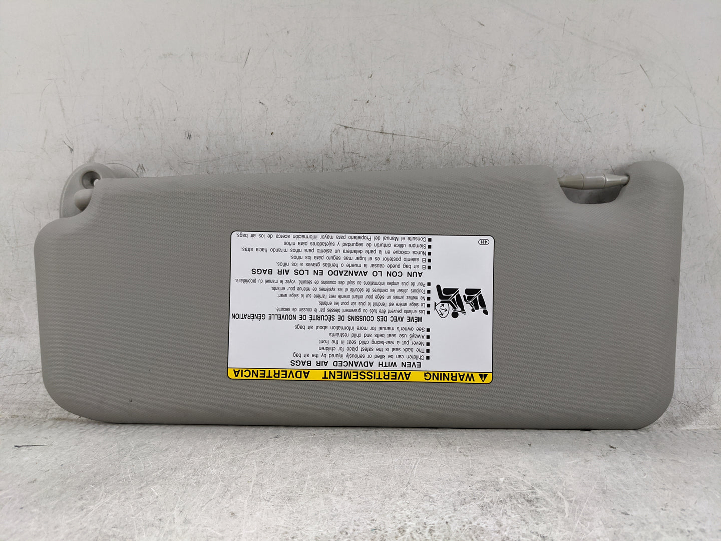 2014 Toyota Rav4 Sun Visor Shade Replacement Passenger Right Mirror Fits OEM Used Auto Parts - Oemusedautoparts1.com