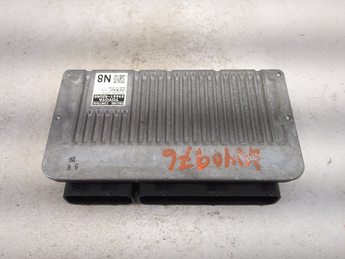 2014 Toyota Rav4 PCM Engine Control Computer ECU ECM PCU OEM P/N:89661-42U40 275600-0310 Fits OEM Used Auto Parts - Oemuseda