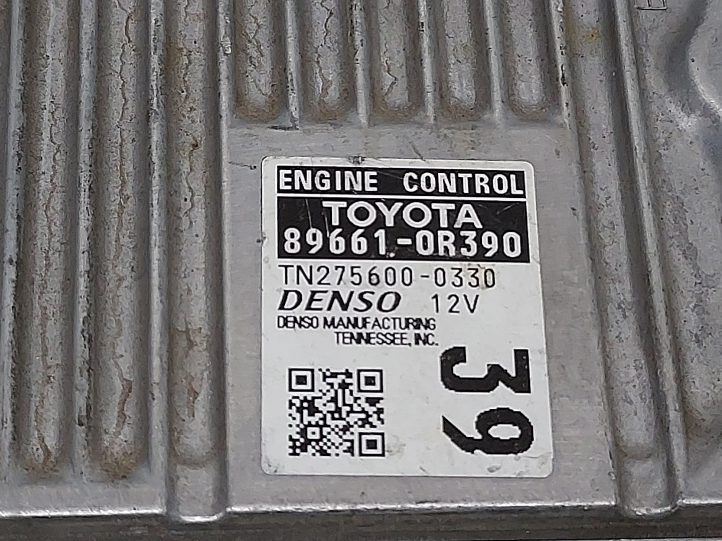 2014 Toyota Rav4 PCM Engine Control Computer ECU ECM PCU OEM P/N:TN275600-0R390 89661-0R390 Fits OEM Used Auto Parts - Oemus
