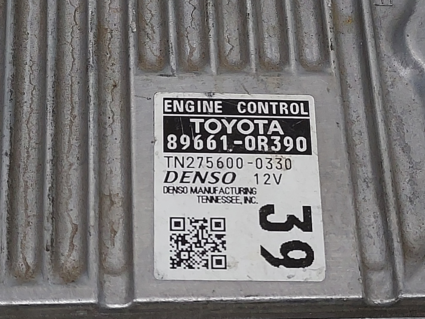 2014 Toyota Rav4 PCM Engine Control Computer ECU ECM PCU OEM P/N:TN275600-0R390 89661-0R390 Fits OEM Used Auto Parts - Oemus