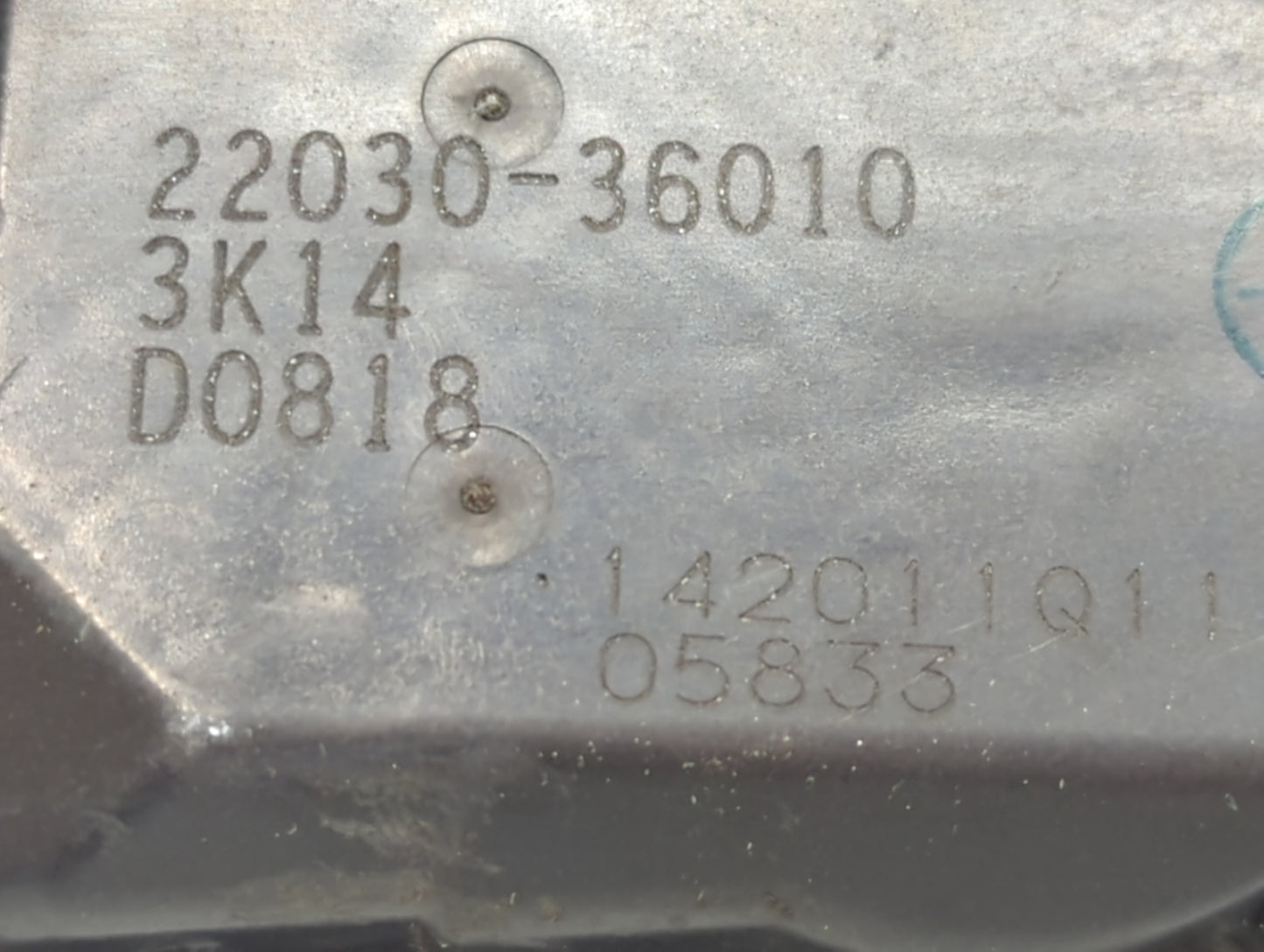 2009-2018 Toyota Rav4 Throttle Body P/N:22030-36010 Fits Fits 2009 2010 2011 2012 2013 2014 2015 2016 2017 2018 2019 OEM Use